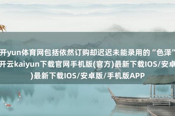 开yun体育网包括依然订购却迟迟未能录用的“色泽”飞机订单问题-开云kaiyun下载官网手机版(官方)最新下载IOS/安卓版/手机版APP