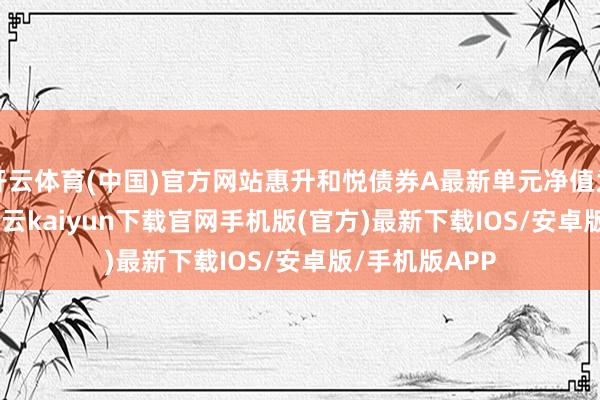 开云体育(中国)官方网站惠升和悦债券A最新单元净值为1.0248元-开云kaiyun下载官网手机版(官方)最新下载IOS/安卓版/手机版APP