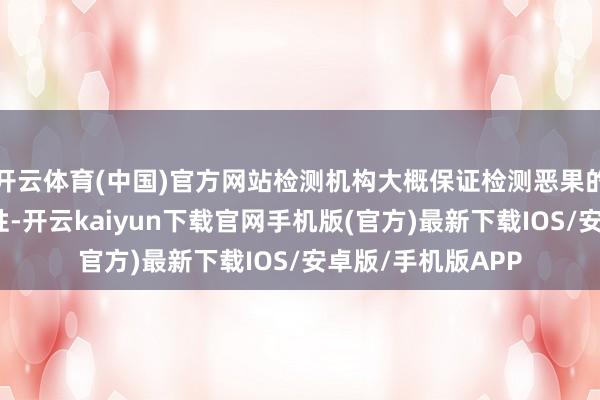 开云体育(中国)官方网站检测机构大概保证检测恶果的公谈性和客不雅性-开云kaiyun下载官网手机版(官方)最新下载IOS/安卓版/手机版APP